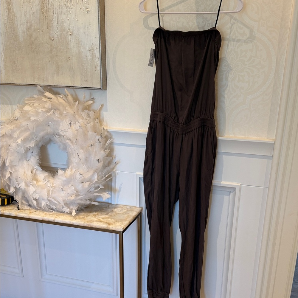 Aritzia Dark Brown Jumpsuit
